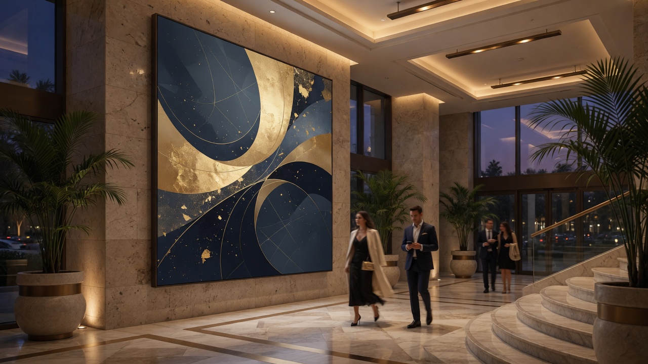 Lobby digital signage display