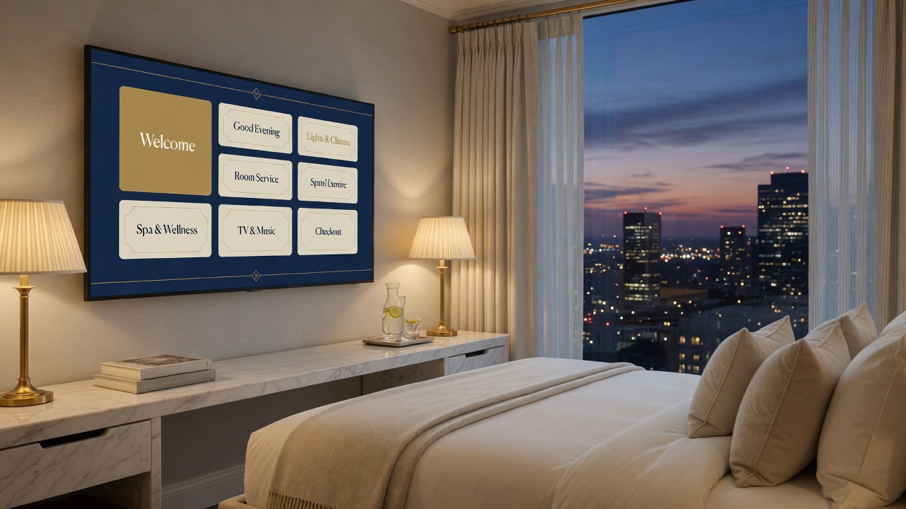 Hotel guest room television